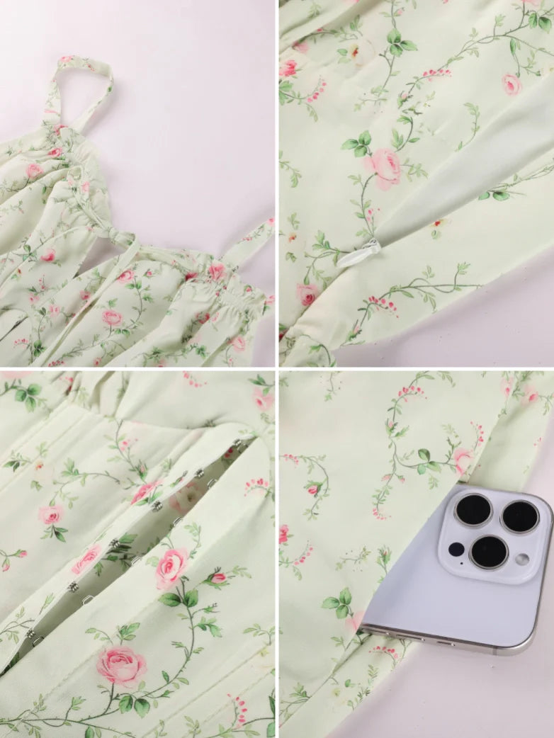 ROSELINE™ - Victorian Floral Corset Dress