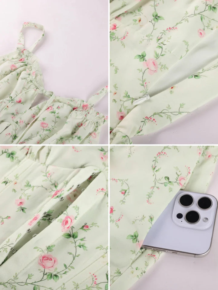 ROSELINE™ - Victorian Floral Corset Dress