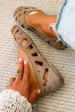 CATERINA™ - Woven Braided Flat Sandals for Summer