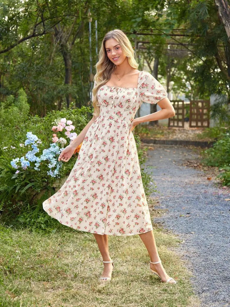 JOSETTE™ - Provence Slit Party Sundress