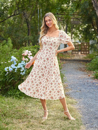 JOSETTE™ - Provence Slit Party Sundress