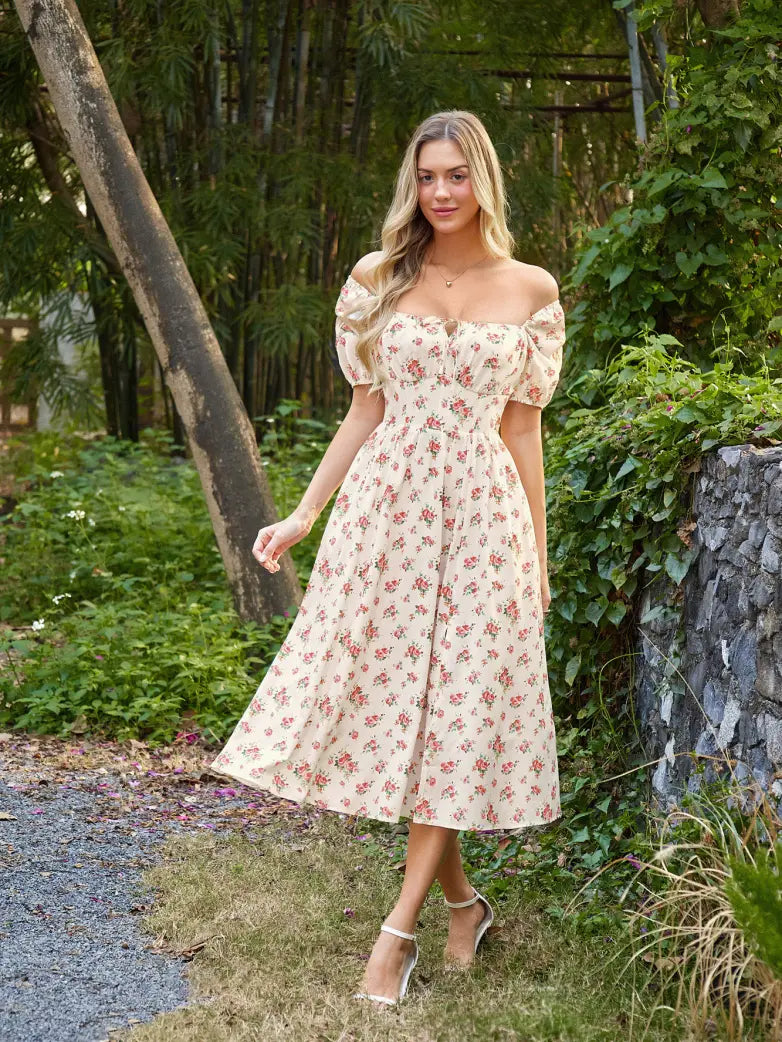 JOSETTE™ - Provence Slit Party Sundress
