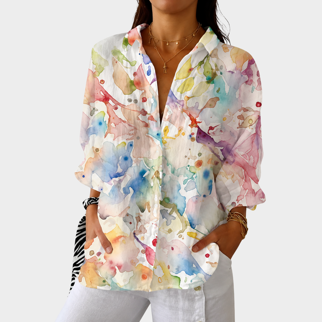ORIANE | Radiant Printed Blouse