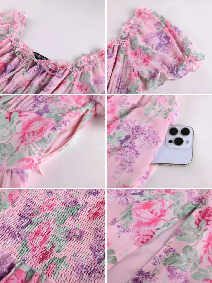 CLARISSE™ - Garden Tea Party Floral Dress