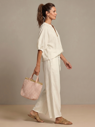 VERONA™ - Zip Blouson & Wide-Leg Pant Set