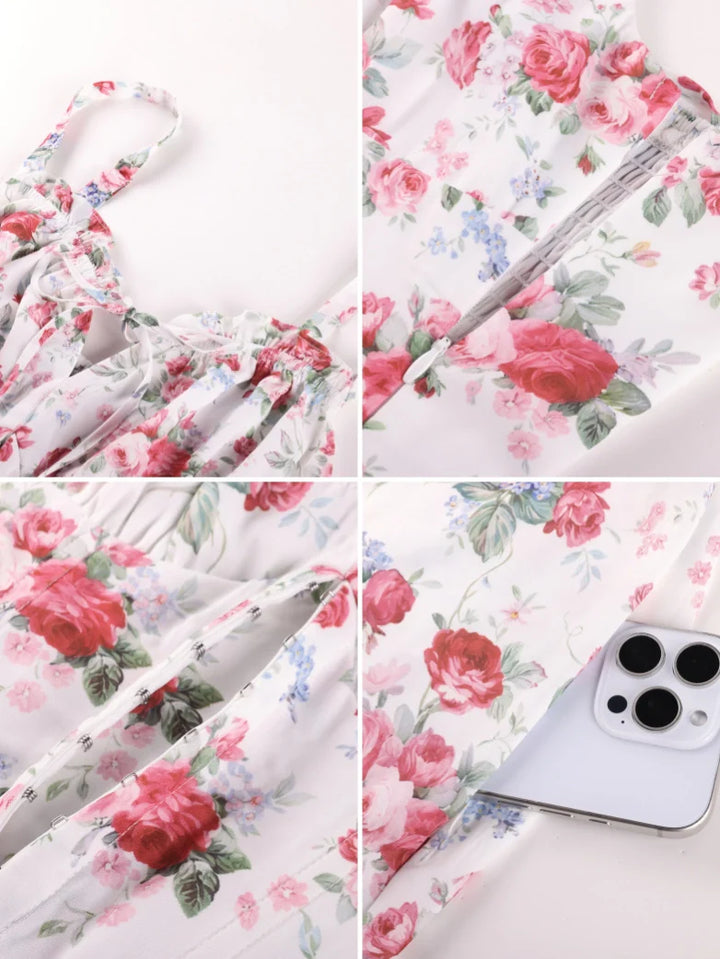 ROSELINE™ - Victorian Floral Corset Dress
