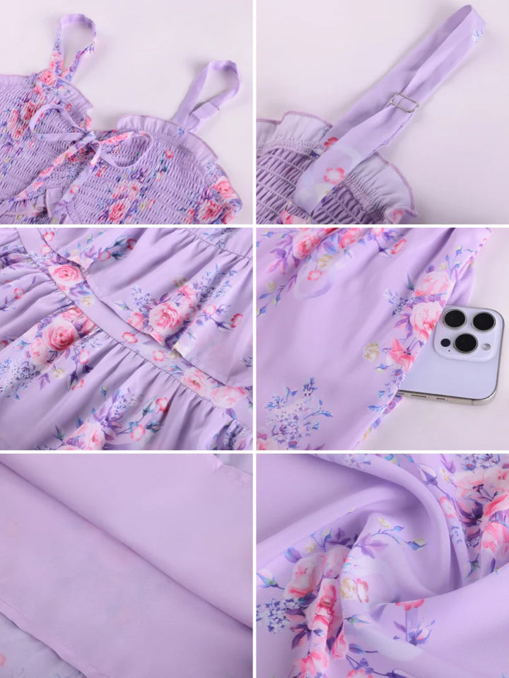 EMELINE™ - Renaissance Chiffon Pocket Dress