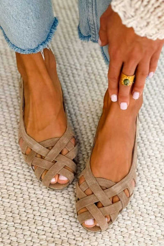 ELODIE™ - Woven Colour Slide Sandals