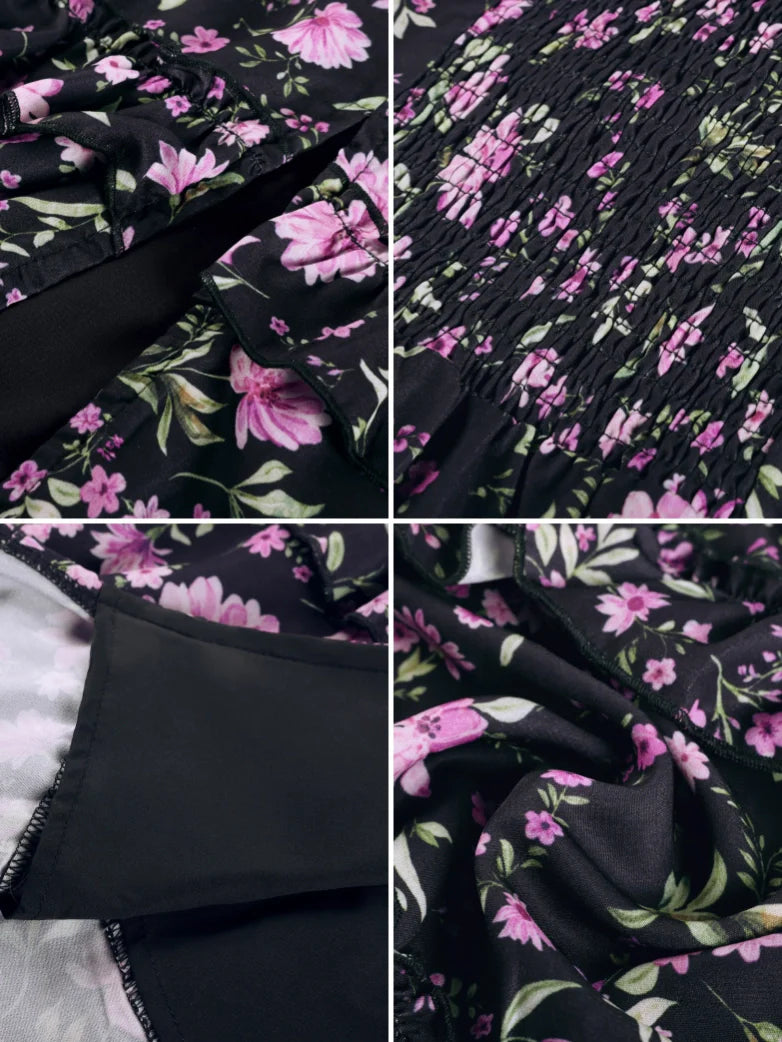 MADELEINE™ - Floral Front-Slit Pocket Dress