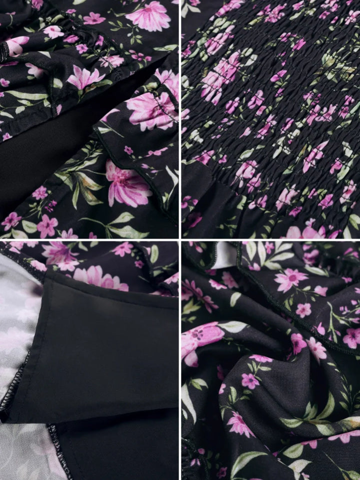 MADELEINE™ - Floral Front-Slit Pocket Dress