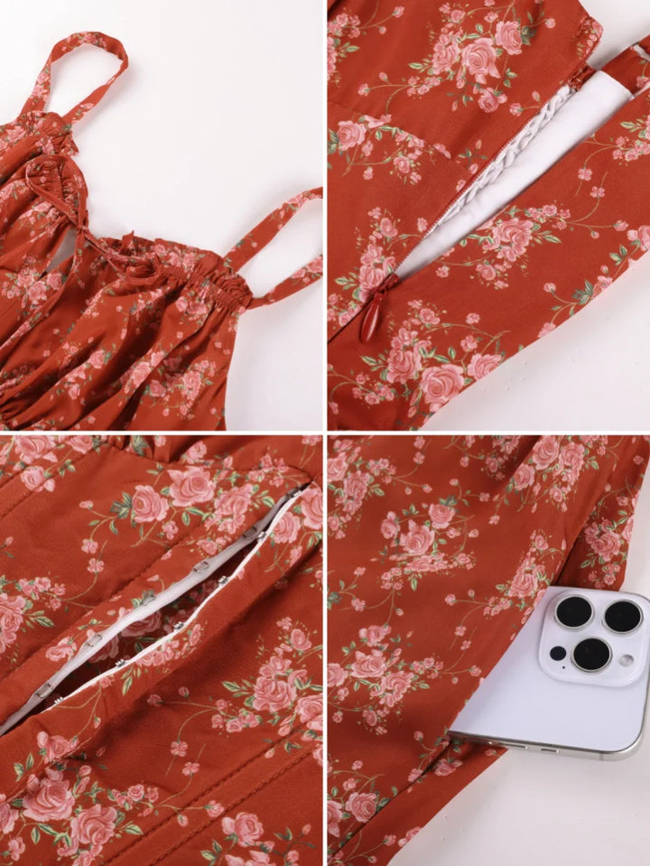 ROSELINE™ - Victorian Floral Corset Dress