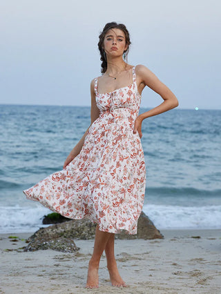 PERRINE™ - Summer Floral Milkmaid Dress