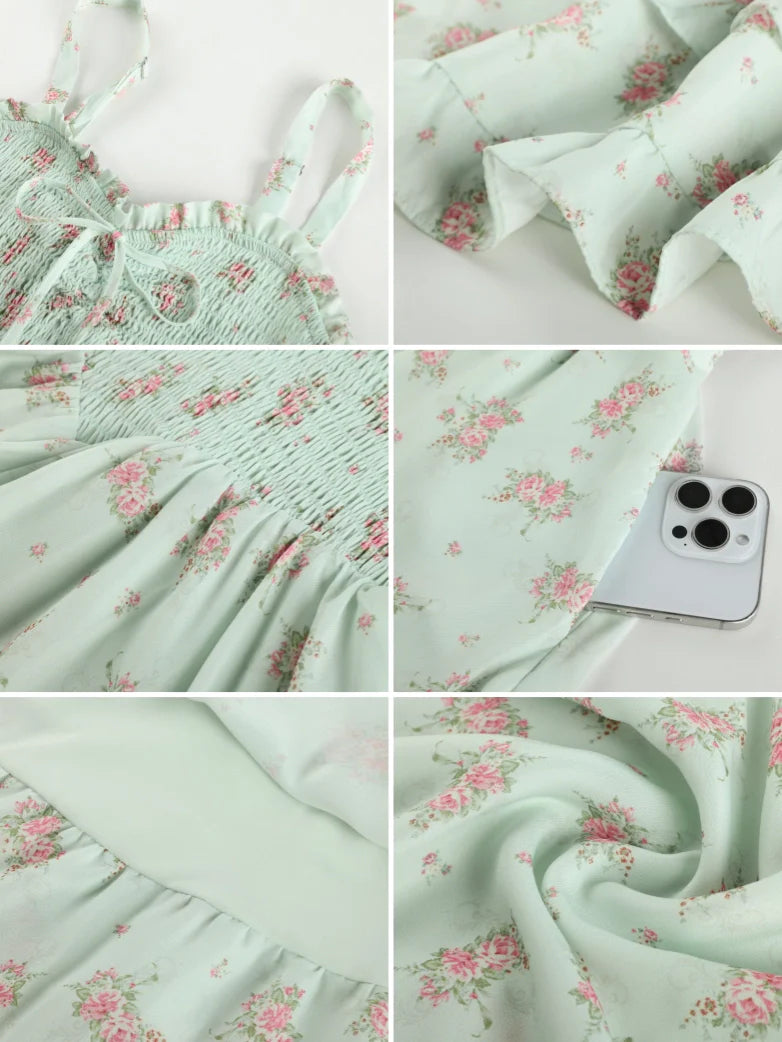 FABIENNE™ - Spring Tea Party Milkmaid Dress