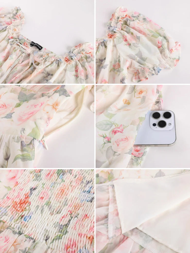 CLARISSE™ - Garden Tea Party Floral Dress
