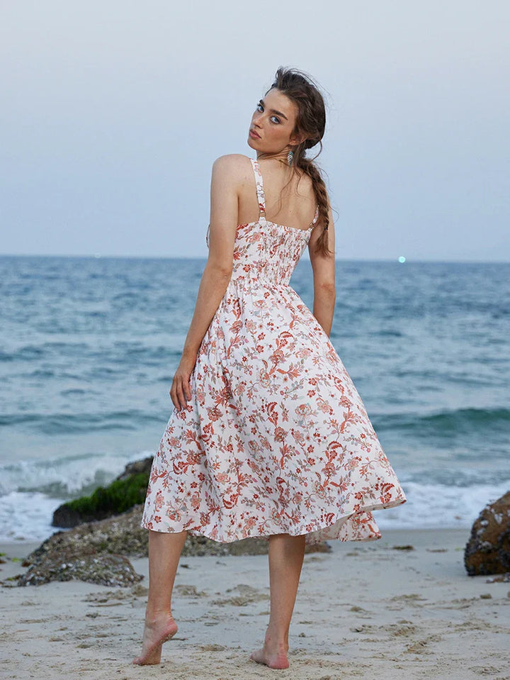 PERRINE™ - Summer Floral Milkmaid Dress