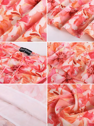 CONSTANCE™ - Off-Shoulder Double-Layer Floral Dress