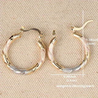 CORALIA - Classic Round Hoop Earrings