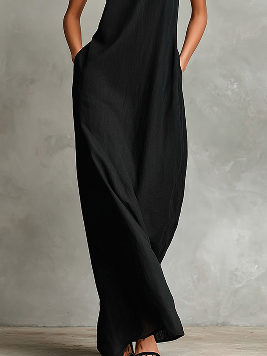 CHIARA - Maxi Dress with High Neck
