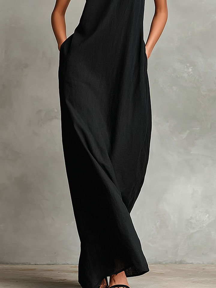 CHIARA - Maxi Dress with High Neck
