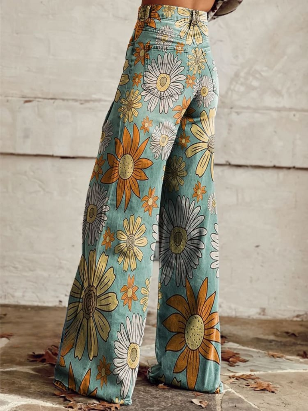 CAMELIA™ - Floral Palazzo Trousers