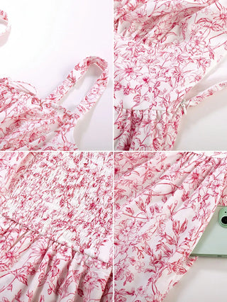 BERTHE™ - Summer Floral Puffy Corset Dress