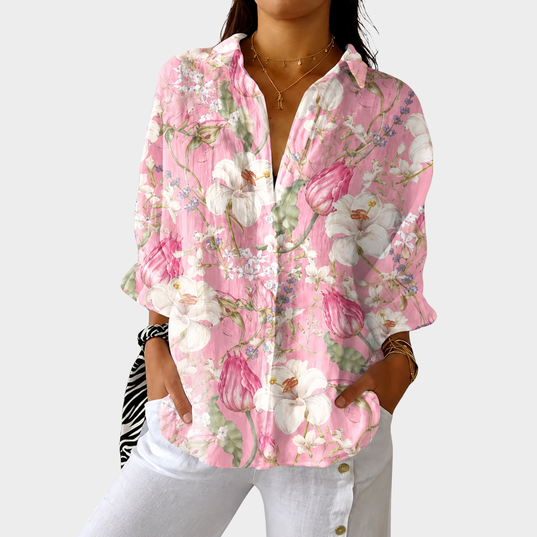 HORTENSE | Lightweight Print Blouse