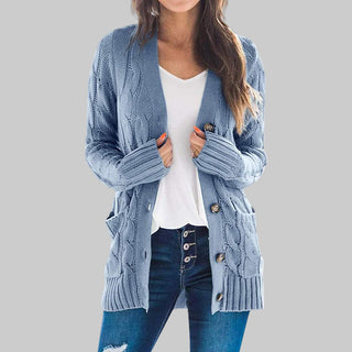 REMEDY™ - Casual Long Sleeve Button Down Cardigan