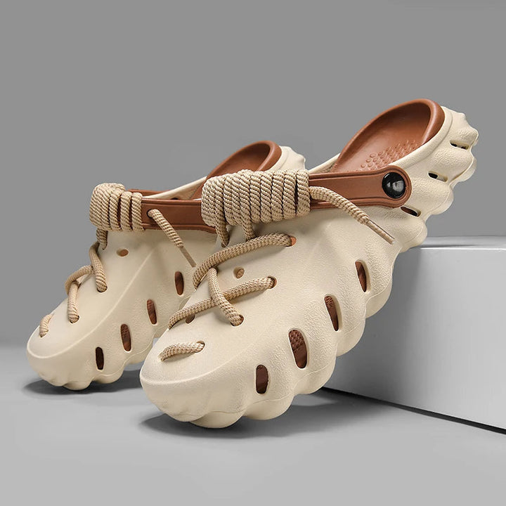 MAWENNA Ridge Laced Clogs