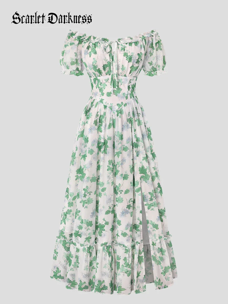 CLARISSE™ - Garden Tea Party Floral Dress