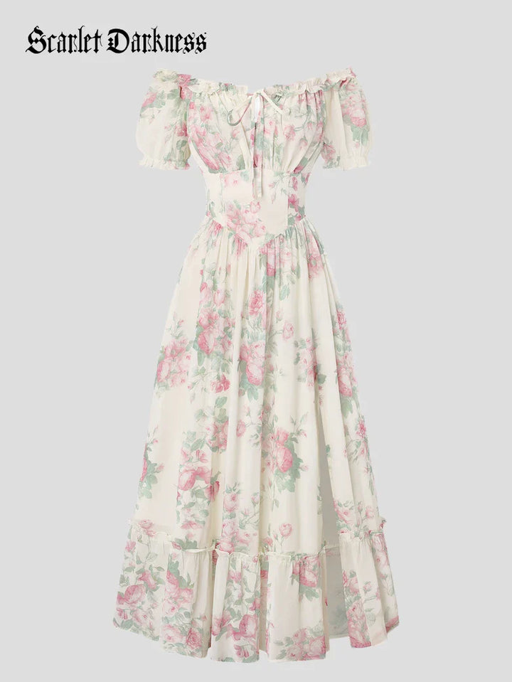 CLARISSE™ - Garden Tea Party Floral Dress