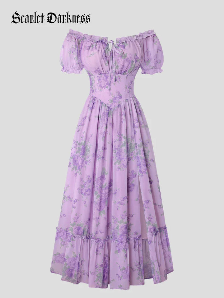 CLARISSE™ - Garden Tea Party Floral Dress