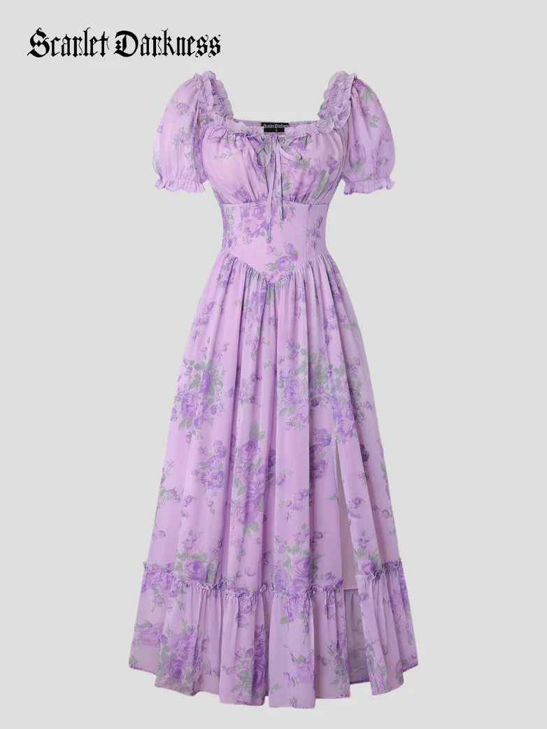CLARISSE™ - Garden Tea Party Floral Dress