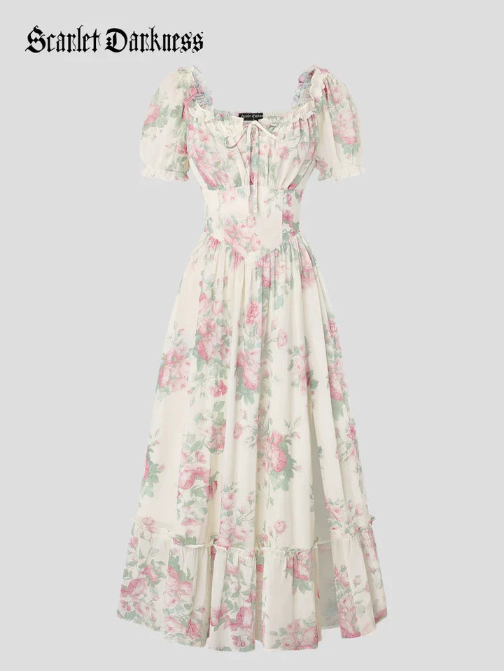 CLARISSE™ - Garden Tea Party Floral Dress