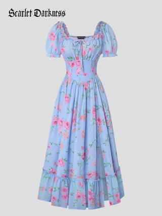 CLARISSE™ - Garden Tea Party Floral Dress