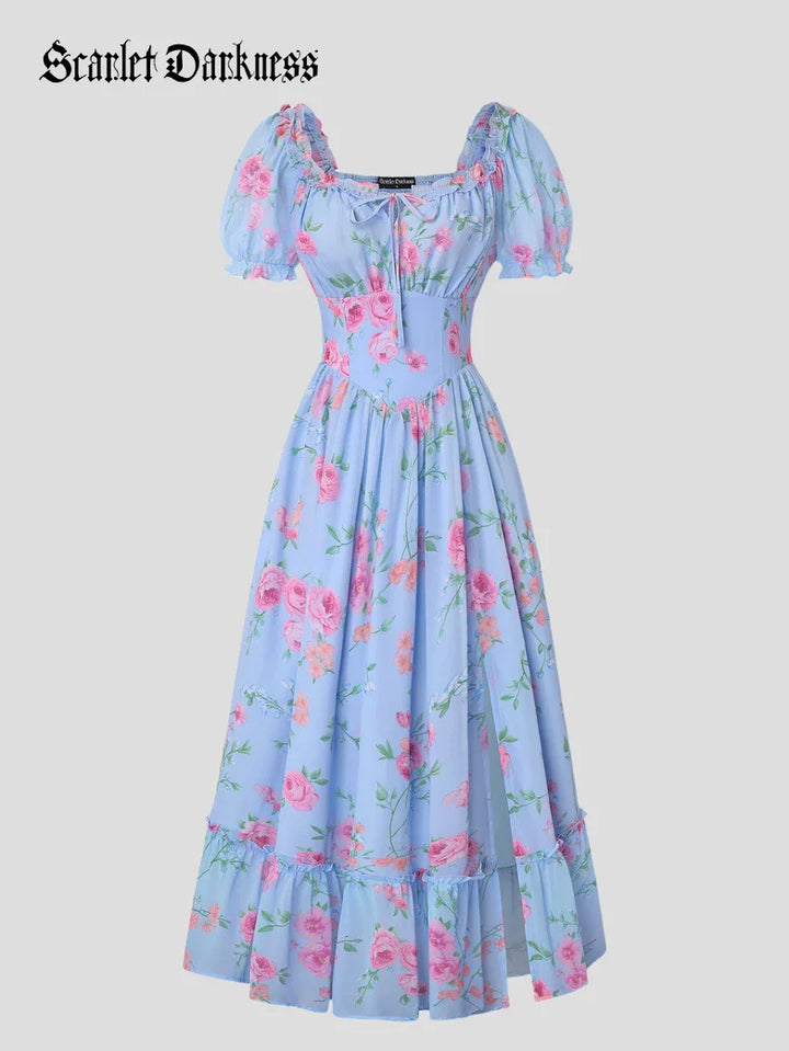 CLARISSE™ - Garden Tea Party Floral Dress