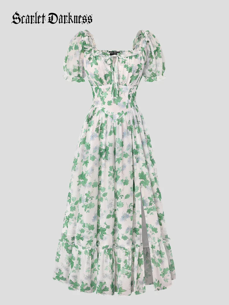 CLARISSE™ - Garden Tea Party Floral Dress