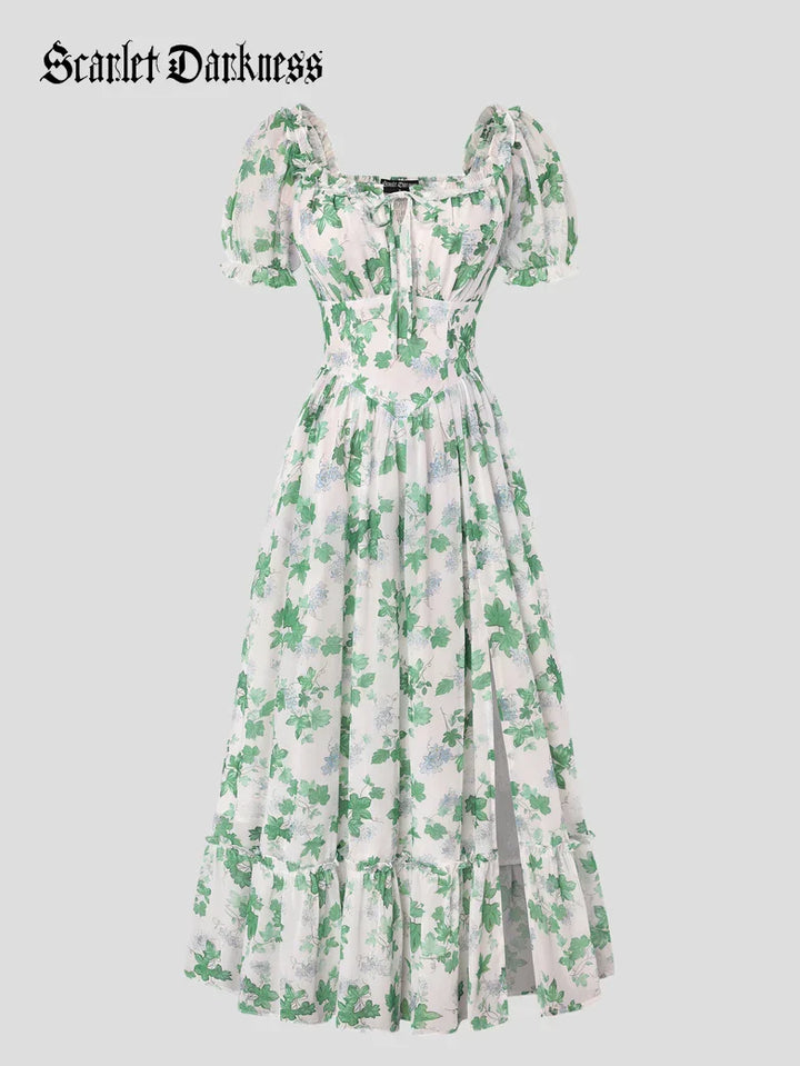CLARISSE™ - Garden Tea Party Floral Dress