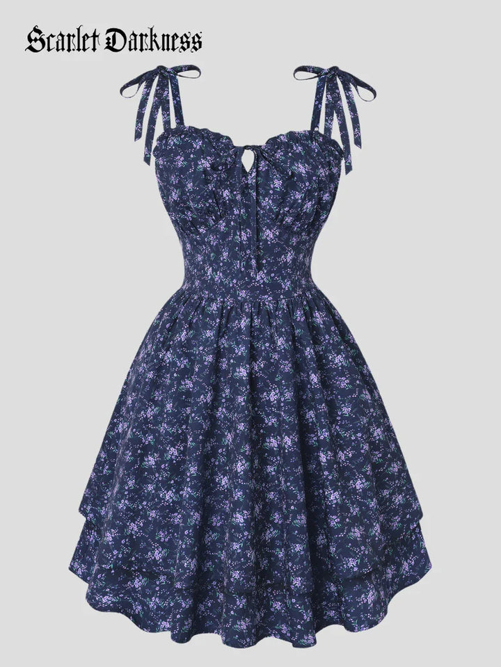 MIREILLE™ - Ditsy Floral Fitted Dress