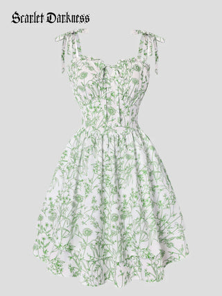 MIREILLE™ - Ditsy Floral Fitted Dress