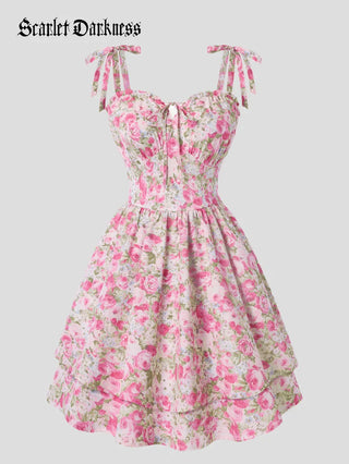 MIREILLE™ - Ditsy Floral Fitted Dress