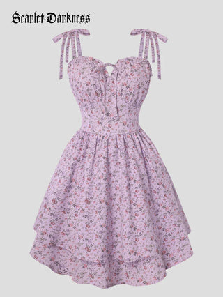 MIREILLE™ - Ditsy Floral Fitted Dress