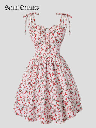 MIREILLE™ - Ditsy Floral Fitted Dress