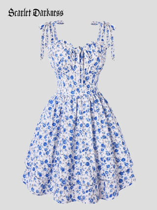 MIREILLE™ - Ditsy Floral Fitted Dress