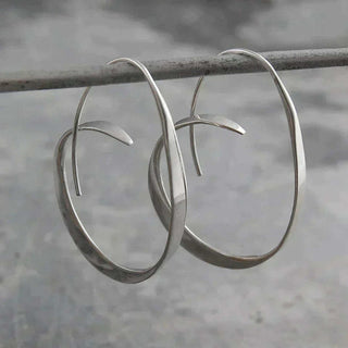 Iris | Open Spiral Drop Earrings