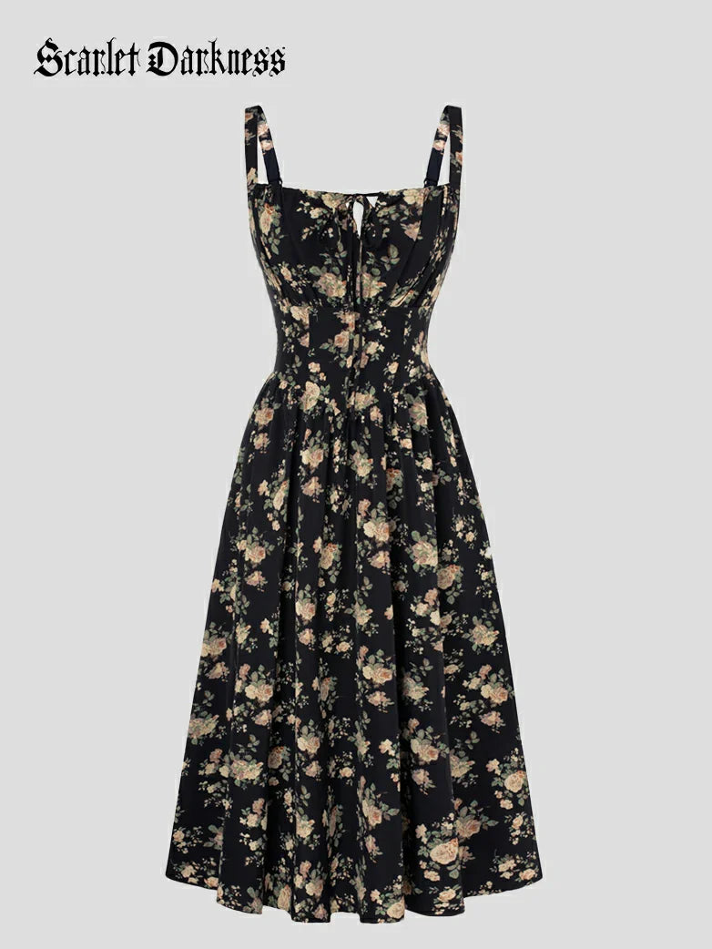 PERRINE™ - Summer Floral Milkmaid Dress