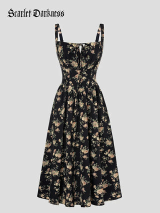 PERRINE™ - Summer Floral Milkmaid Dress