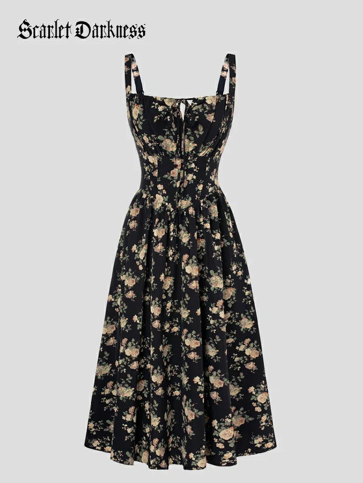 PERRINE™ - Summer Floral Milkmaid Dress