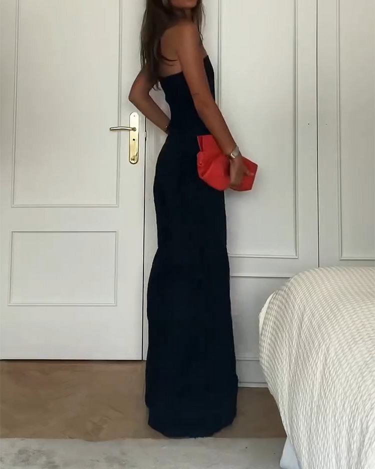 VELORA™ - Luxe Strapless Jumpsuit