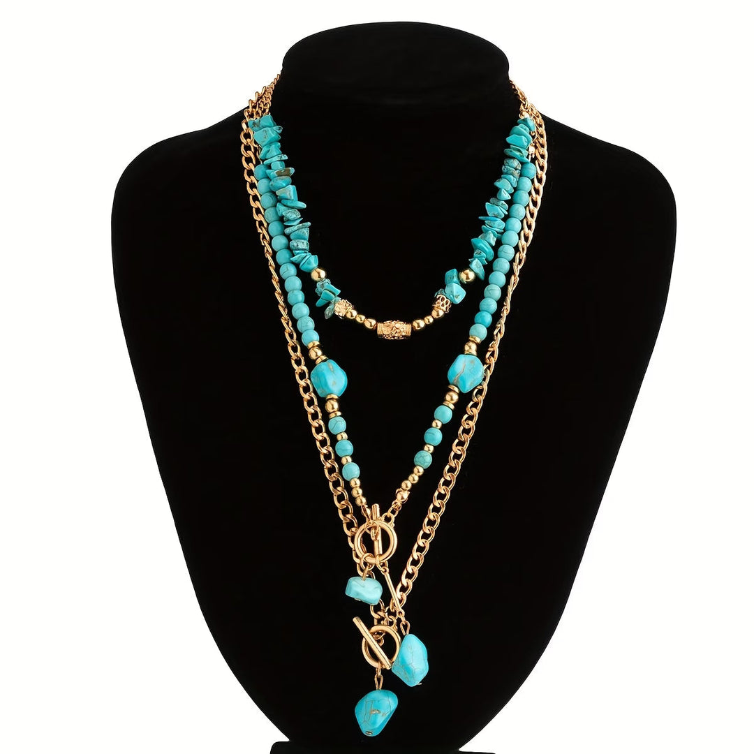 CLEMENTINE - Statement Turquoise Necklace