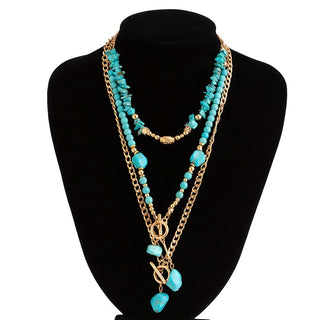CLEMENTINE - Statement Turquoise Necklace